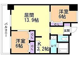 間取図画像 2LDK