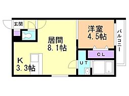 間取図画像 1LDK