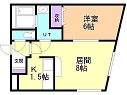 間取図画像 1LDK