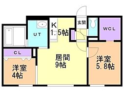間取図画像 2LDK