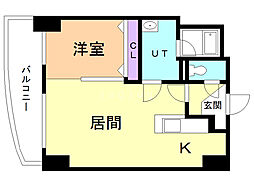 グランカーサ永山公園通west 1LDKの間取図画像