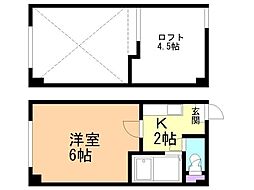 CoreS10A 1Kの間取図画像