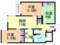 間取図画像 3LDK