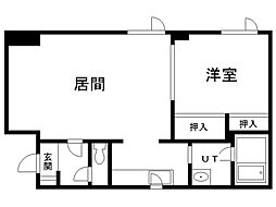 XEBEC-9 1LDKの間取図画像