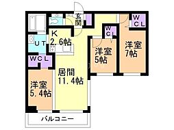 間取図画像 3LDK