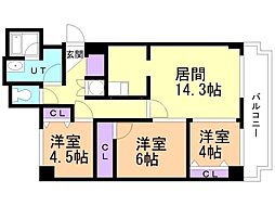 間取図画像 3LDK