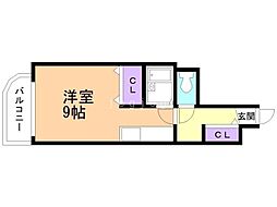 ロイヤルステージ ワンルームの間取図画像