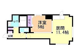 プライムアーバン大通公園1 1LDKの間取図画像