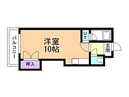 コーポ・フランセ・宮の森 ワンルームの間取図画像