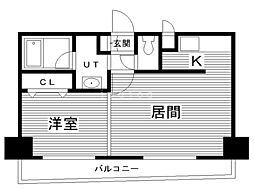 ioミナミ3ジョウ 1LDKの間取図画像