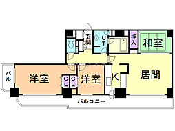 知事公館前タワーレジデンス 3LDKの間取図画像