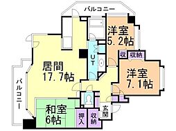 ファミール円山裏参道グランデージ 3LDKの間取図画像