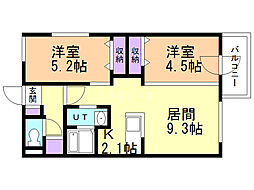 RAFFINATO 2LDKの間取図画像