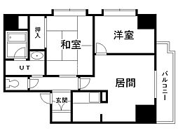 ドミ曙第一 2LDKの間取図画像