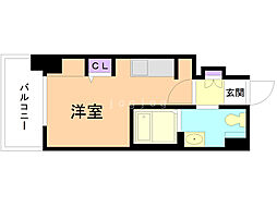 パシフィックタワー札幌 1Kの間取図画像