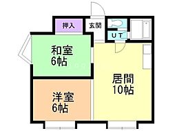T・J.タカダ 2LDKの間取図画像