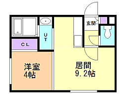 ソレイユ522 1LDKの間取図画像