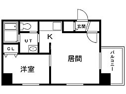 札幌レジデンス知事公館 1LDKの間取図画像