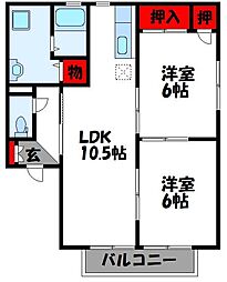 コーポサンライズA棟 2階