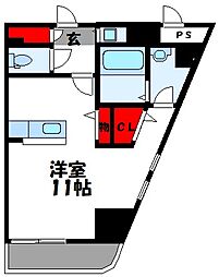 FIATO ワンルームの間取図画像