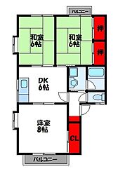 ラカーサ新宮A 1階/-