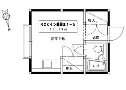 ROCイン鶴岡3 ワンルームの間取図画像