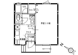 ROCシニア 1Kの間取図画像
