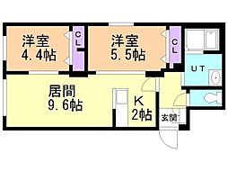 STELLAII(ステラツー) 2LDKの間取図画像