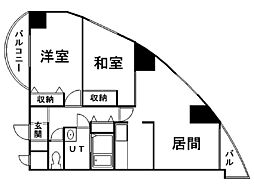 コーポラススプレンダー 2LDKの間取図画像