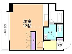 STAGENOAH豊平-5 ワンルームの間取図画像