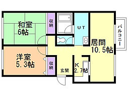 間取図画像 2LDK