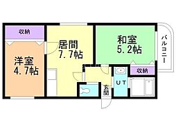 間取図画像 2LDK