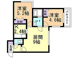 間取図画像 2LDK