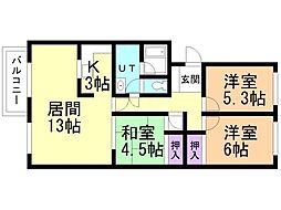 間取図画像 3LDK