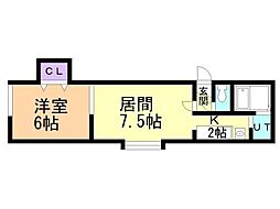 間取図画像 1LDK