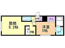間取図画像 1LDK