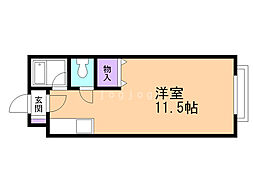ル・ノール白石駅前2 ワンルームの間取図画像