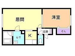 間取図画像 1LDK