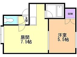 間取図画像 1DK