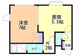パストラル13 1LDKの間取図画像