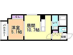 間取図画像 1LDK