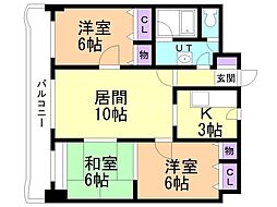 間取図画像 3LDK