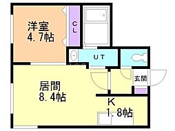 間取図画像 1LDK