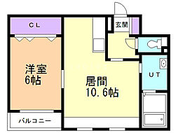 間取図画像 1LDK