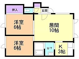 間取図画像 2LDK