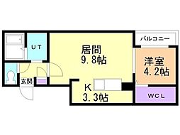 間取図画像 1LDK