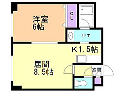 間取図画像 1LDK