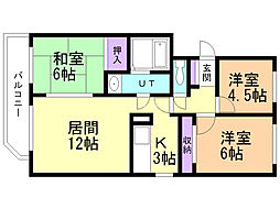 間取図画像 3LDK