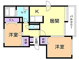 間取図画像 2LDK