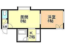 間取図画像 1LDK